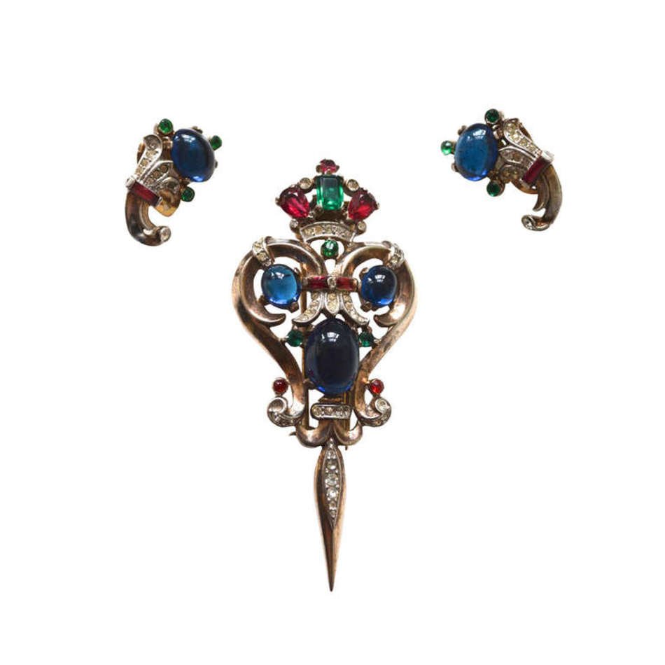Trifari Talisman Set By Alfred Philippe