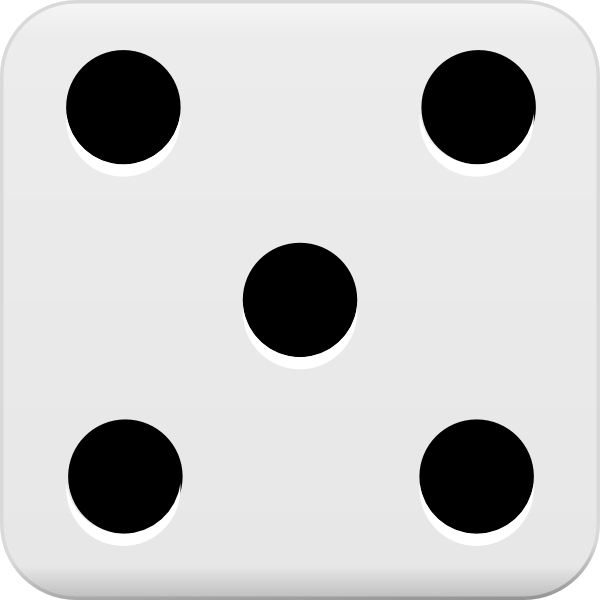 Dice 5 Clip Art N3 free image download