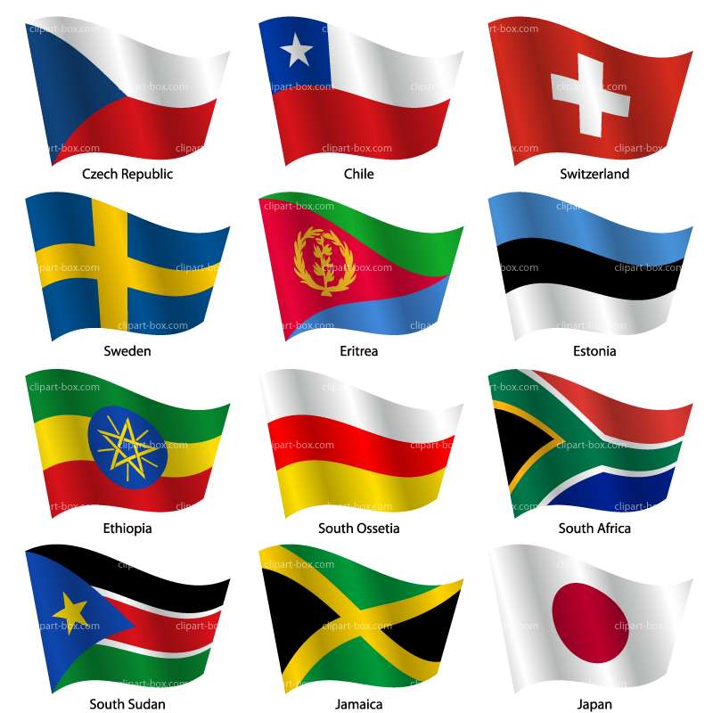 Waving Flags drawing free image download