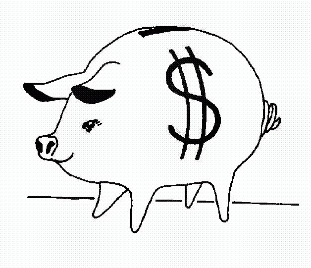 Piggy Bank Silhouette N2 free image download