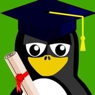 Pinguin on graduation clipart
