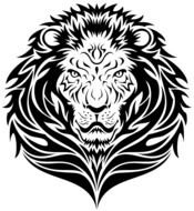 Lion Head Tattoo N3