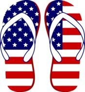 4th Of July American Flag Clip Art N2
