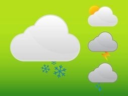 Weather, set of icons