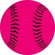 Pink Softball Clip Art N2
