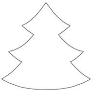 Christmas tree on white background