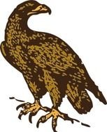 Golden Eagle Vector Clip Art