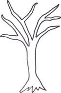 Tree in graphic illustration