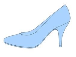 Cinderella Glass Slipper Silhouette Clip Art N2