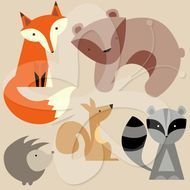 Woodland Animals Clip Art N11