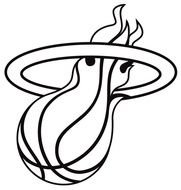 Miami Heat Logo Coloring Page