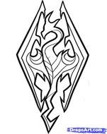 Skyrim Logo Drawing