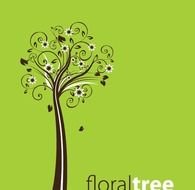 Plano De FundofloraisredemoinhosSwirly aacutervorevetor