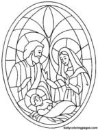 Christmas Nativity Scene Coloring Page N2