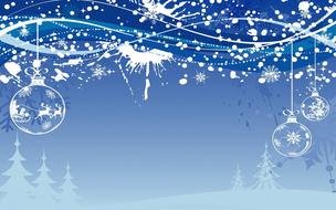 Christmas winter wonderland wallpaper