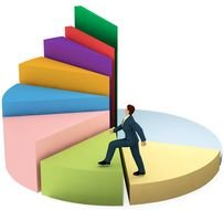 Clip art of Climbing Up Stairs