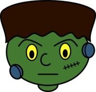 Frankenstein Face Clip Art