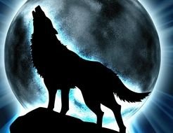 Anime Wolf Howling N2
