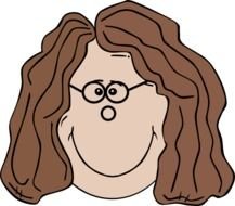 Girl With Brown Hair Clip Art N18