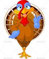 400 Pixels Wide Thanksgiving Turkey