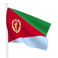 Eritrea colors Flag drawing