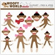 Sock Monkey Clip Art N29