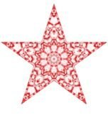 isolated Christmas star