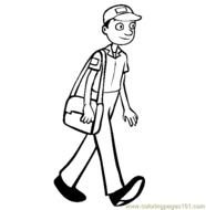 Postman Coloring Pages N2
