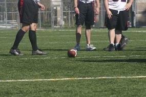 Flag Football players on field
