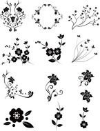 Clip Art of Filigree Designs