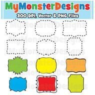 Doodle Frames Clipart Personal amp Commercial By MyMonsterDesigns $200