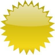 Purple Star Burst Clip Art