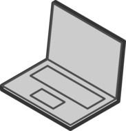 Laptop Computer Clip Art N32