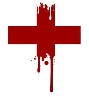 bleeding Red Cross, drawing