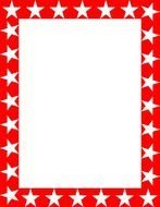 red Star Border Clip Art