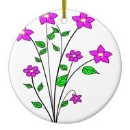 Daisy Ornament Flowers Christmas Decoration