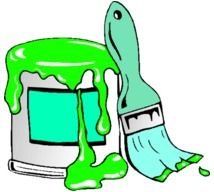 Paint Can And Brush Clip Art N5