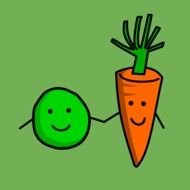 Forrest Gump Like Peas And Carrots drawing