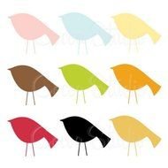 Silhouette Bird Clipart Set 2 Choose One For 99