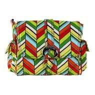 multi-colored zigzag women bag