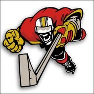Hockey Player Clip Art N35