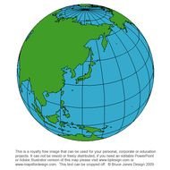 World Globe Map Clip Art N6