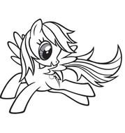 My Little Pony Rainbow Dash Coloring Pages N3