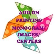 Digital ClipArt Or Images Monogram Text Shape To The Centers