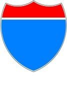 white and red shield, Clip Art