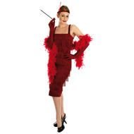 Flapper Girl, sexy women in red clothing from 1920s