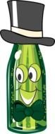 Cartoon Bottle drawing