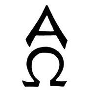 Alpha And Omega Greek Symbols drawing