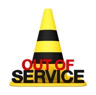 Out Of Service Clip Art drawing