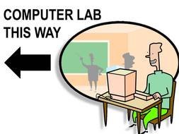 Computer Lab Sign clipart